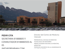 Tablet Screenshot of drfabiani.com